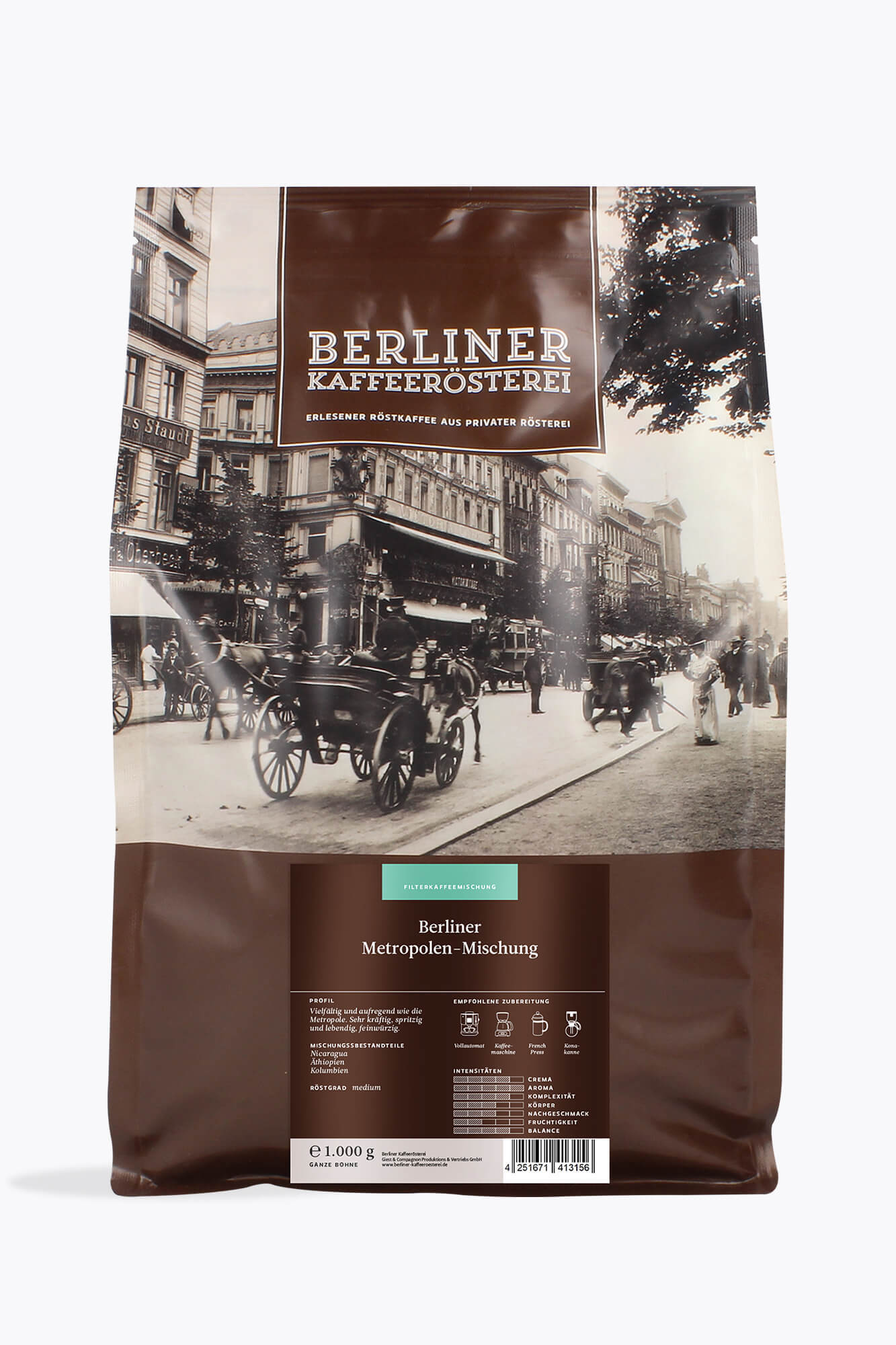 Berliner Kaffeerösterei Berliner Metropolen Mischung 