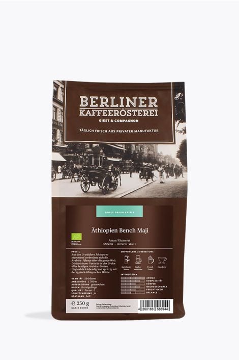 Berliner Kaffeerösterei Äthiopien Bench Maji Bio