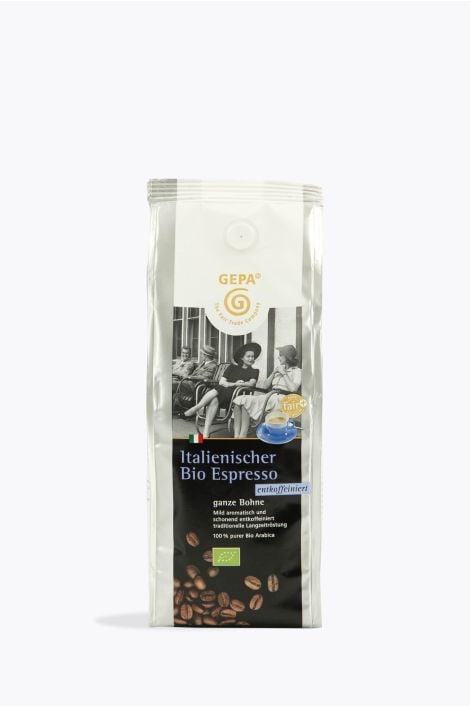 GEPA Italienischer Bio Espresso Entkoffeiniert 250g