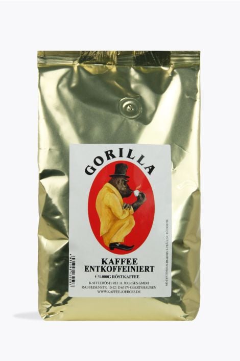 Gorilla Kaffee Entkoffeiniert 1kg 