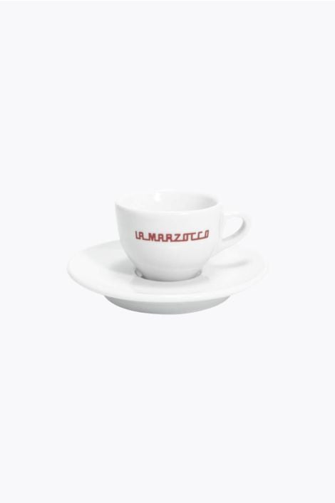 La Marzocco linea Espressotasse Rot mit Untertasse