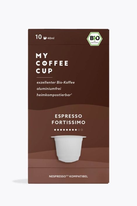 My Coffee Cup Espresso Fortissimo Bio 10 Kapseln Nespresso® kompatibel