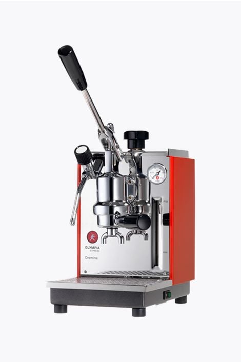 Olympia Express Handhebel Espressomaschine Cremina Rot