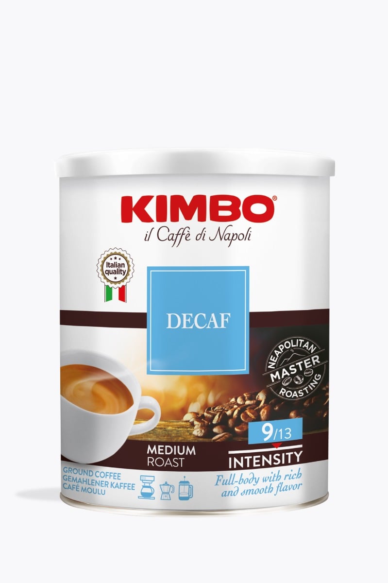 Kimbo Decaf 250g bus gemalen