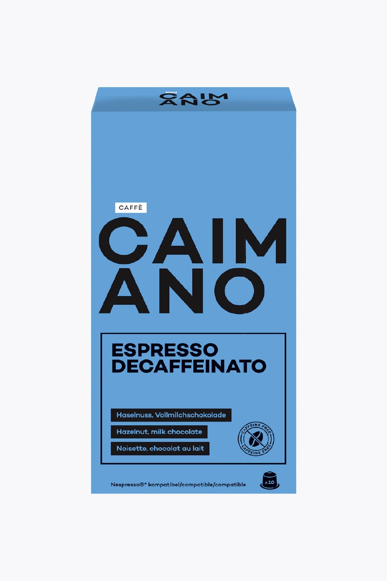 Caffè Caimano Espresso Decaffeinato 10 capsules Nespresso® compatibel