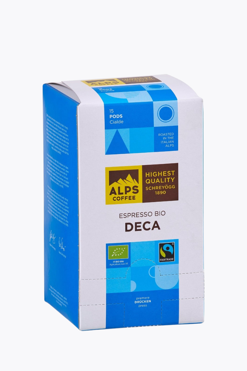 Alps Coffee Espresso Bio Deca 15 pods