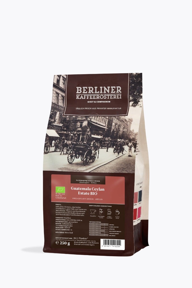 Berliner Kaffeerösterei Guatemala Finca Ceylan Bio