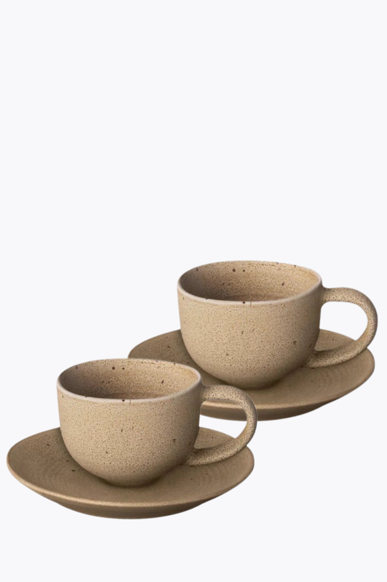 Blomus Kumi Espressotassen 2er Set | Creme | 60 ml | Keramik Tassen