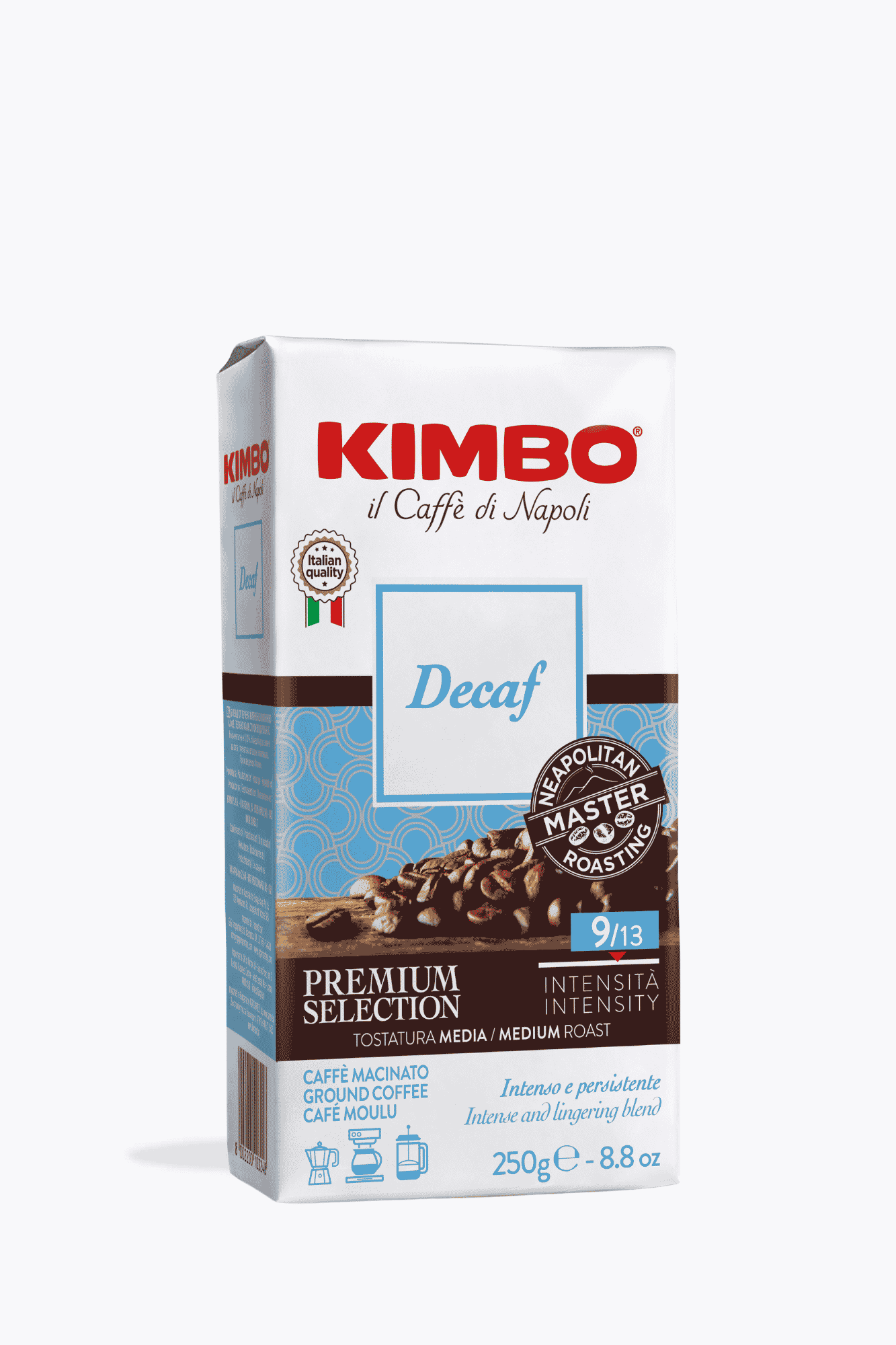 Kimbo Espresso Decaffeinato 250g gemahlen