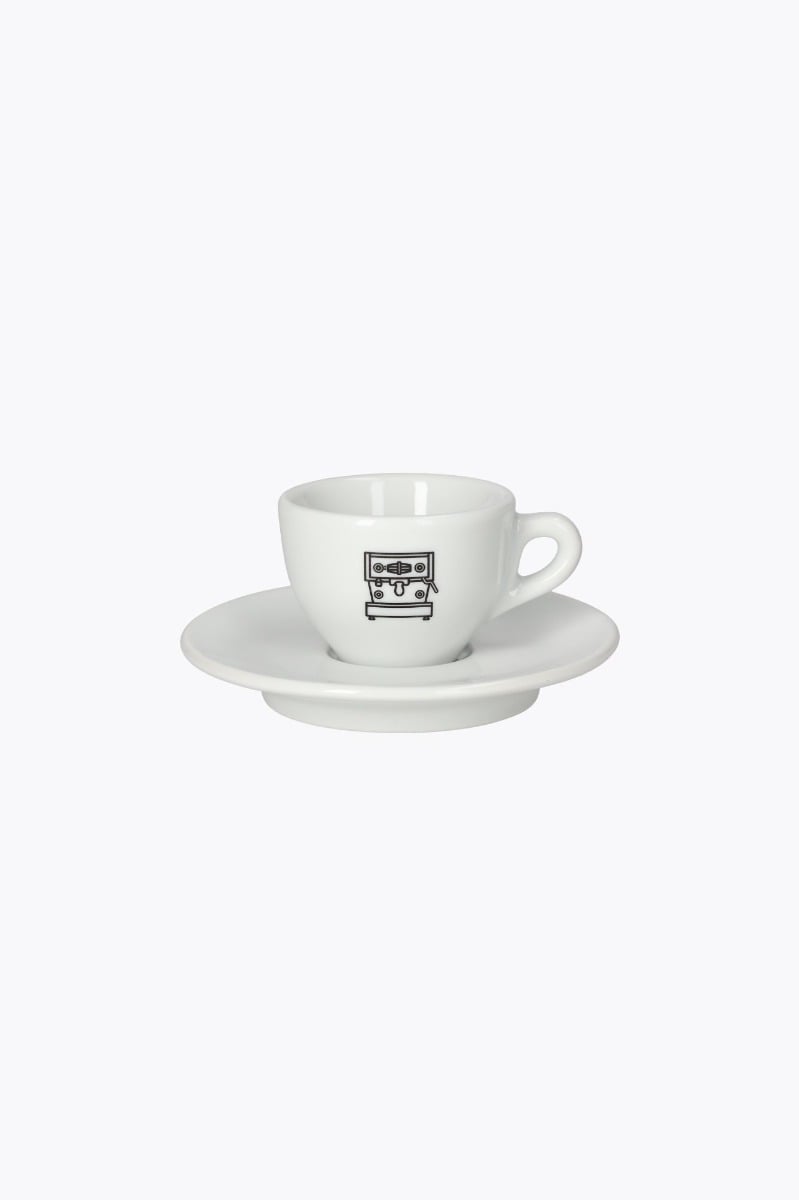 La Marzocco linea Espressotasse Schwarz mit Untertasse