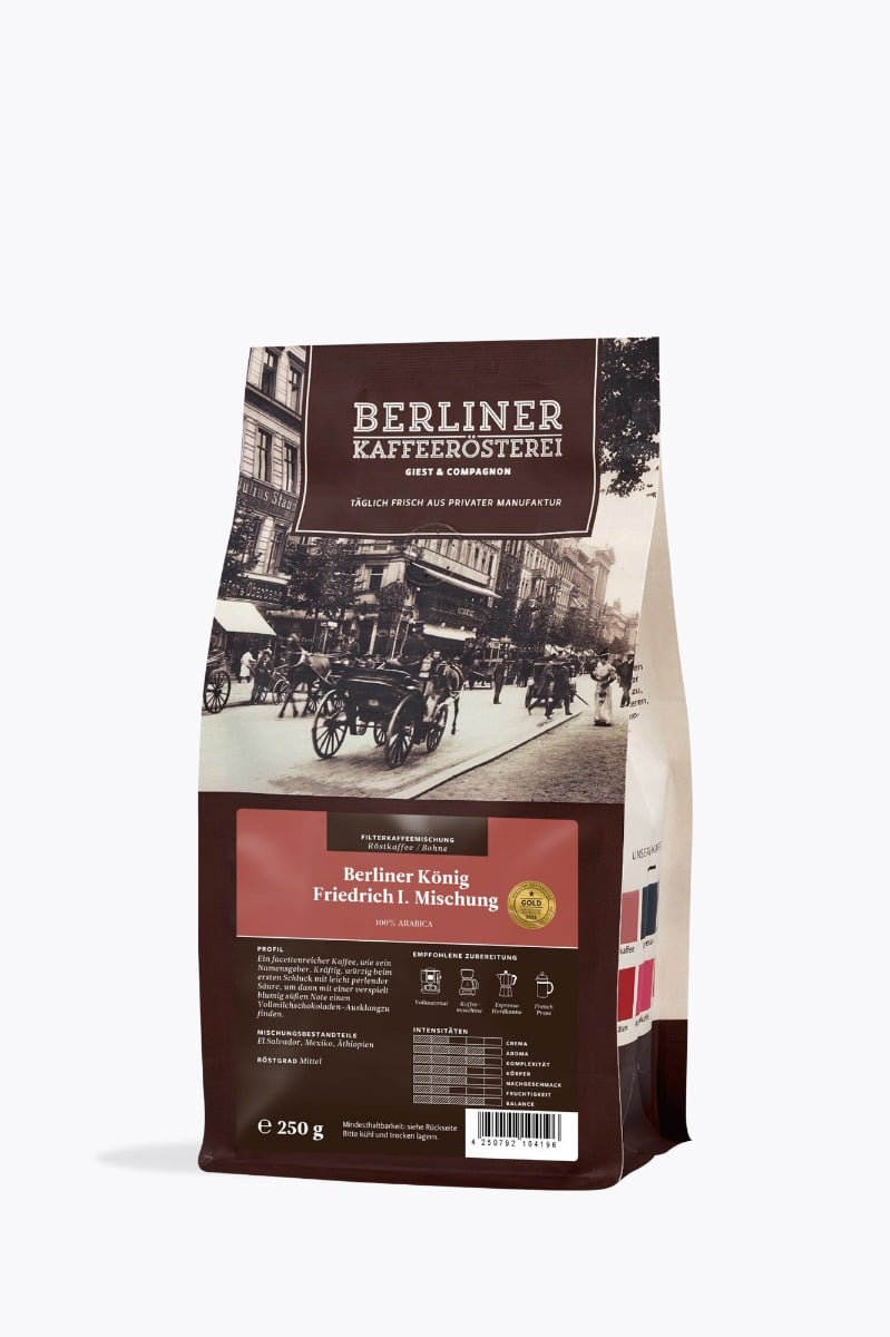 Berliner Kaffeerösterei Berliner König Friedrich I. melange