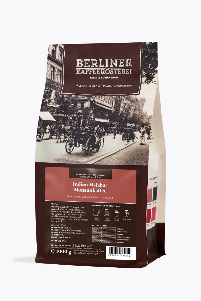 Berliner Kaffeerösterei India Malabar Monsunkaffee
