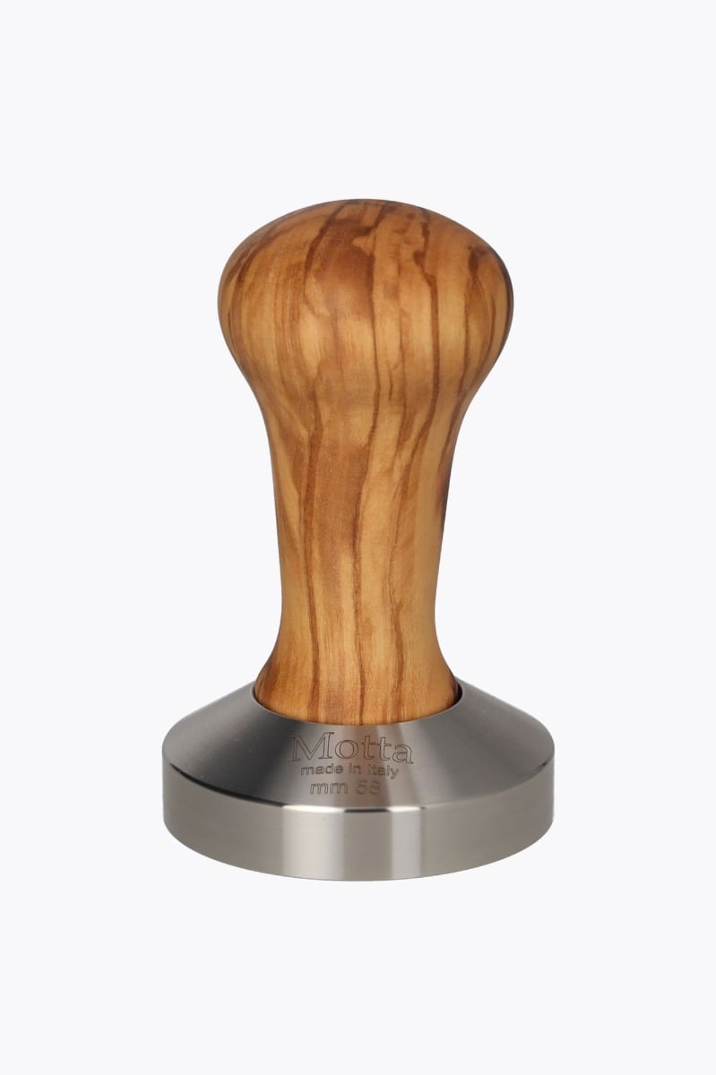Motta Tamper Olivenholz Flat Base 58mm