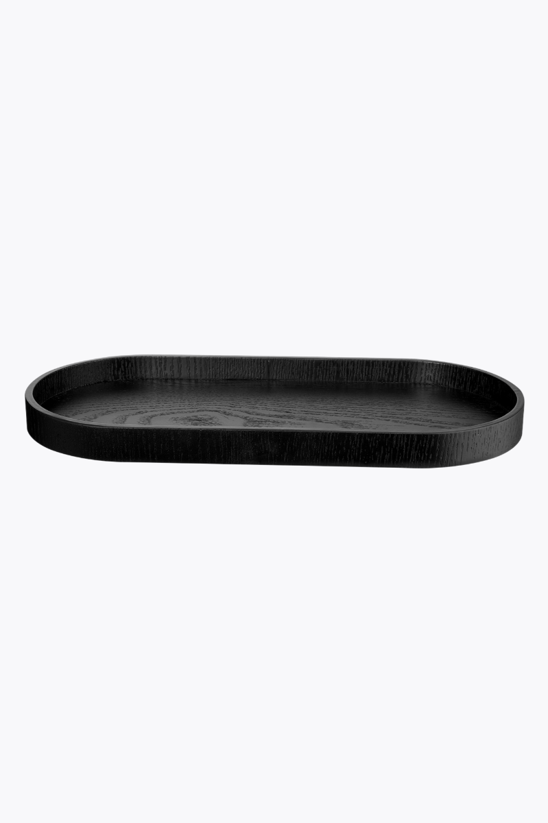 ASA Selection Wood Holztablett oval Schwarz