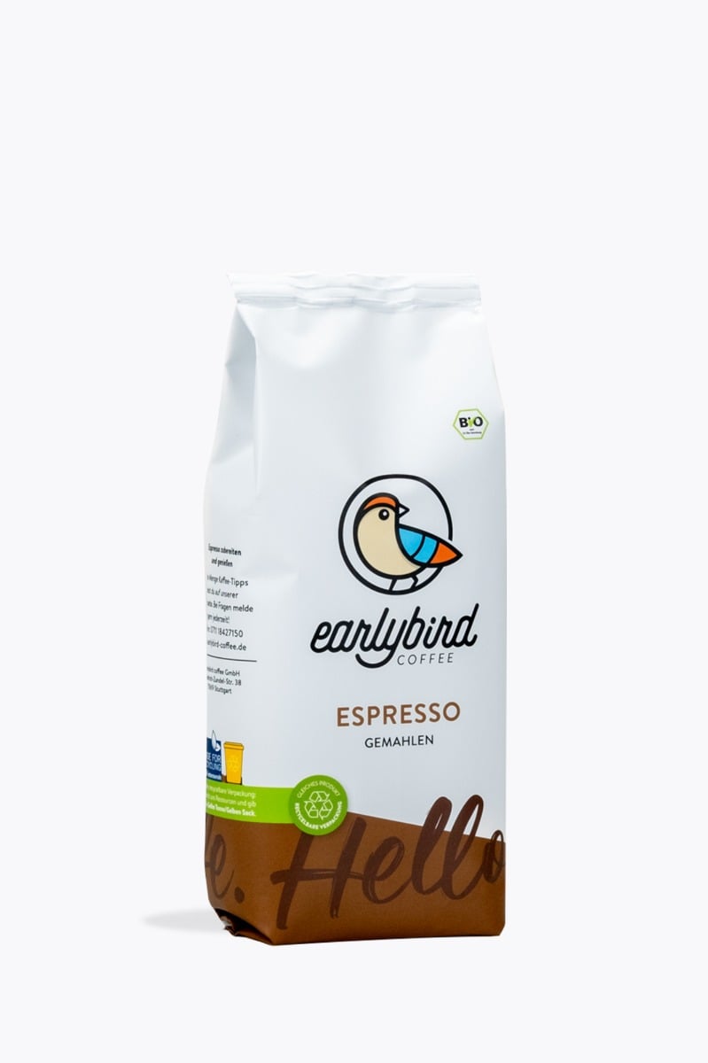 earlybird coffee Espresso Bio 250g gemalen