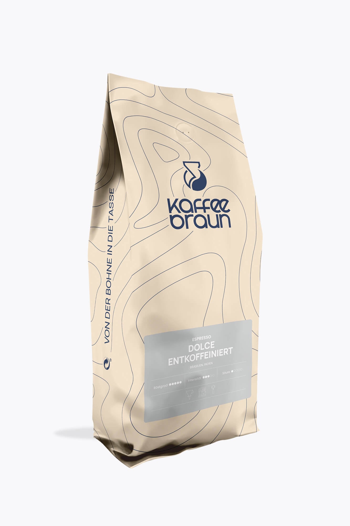 Kaffee Braun Espresso Dolce Entkoffeiniert 1kg