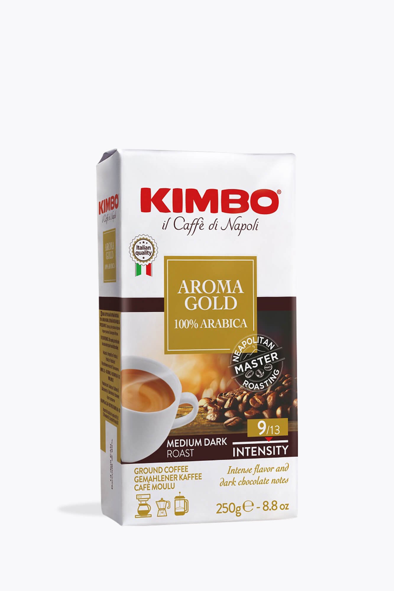 Kimbo Gold Espresso 100% Arabica 250g gemalen