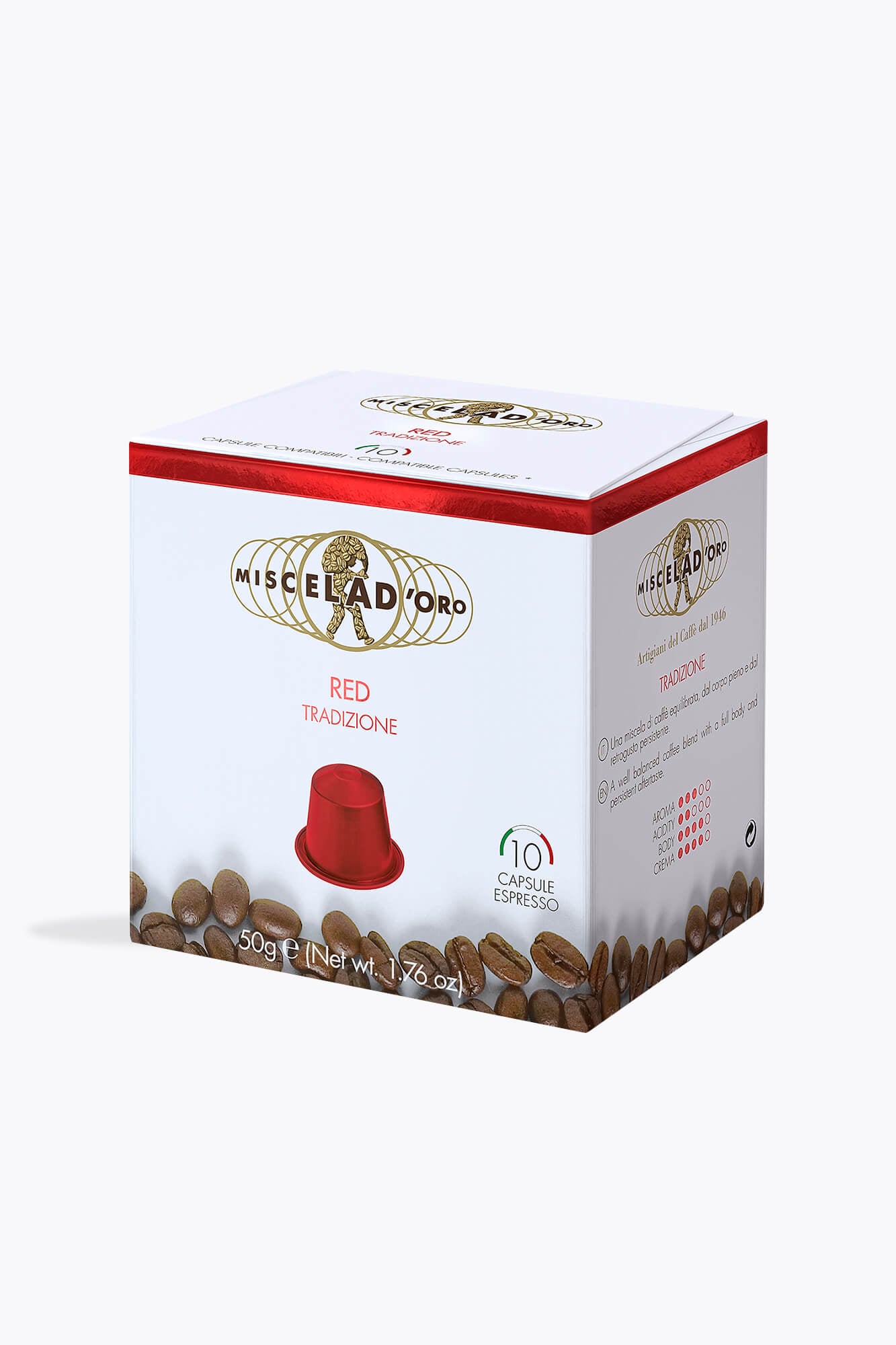 Miscela D'Oro Red 10 Kapseln Nespresso® kompatibel