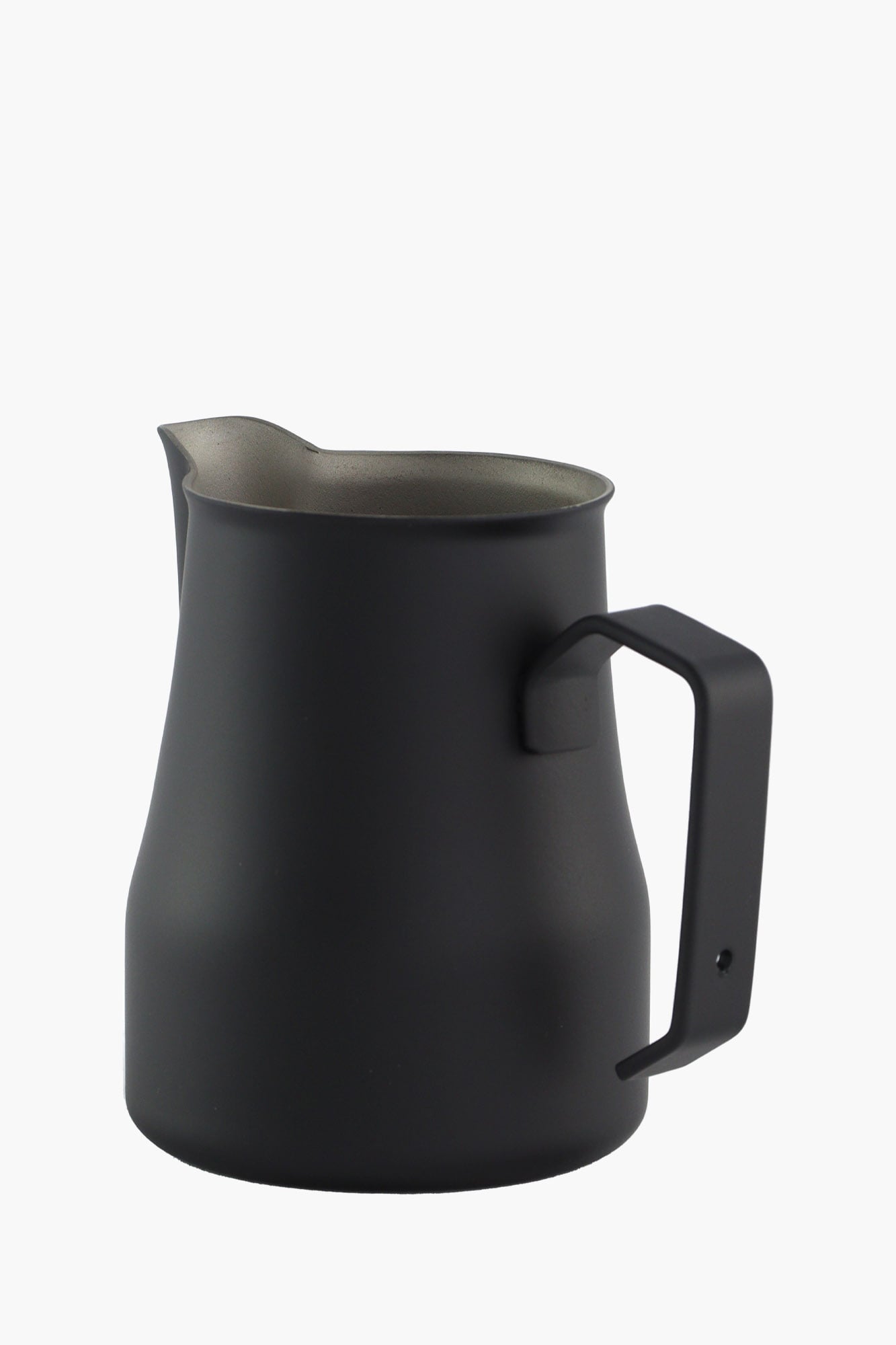 Motta Europa Milchkännchen | Schwarz | 350 ml | Profi Edelstahl Kanne