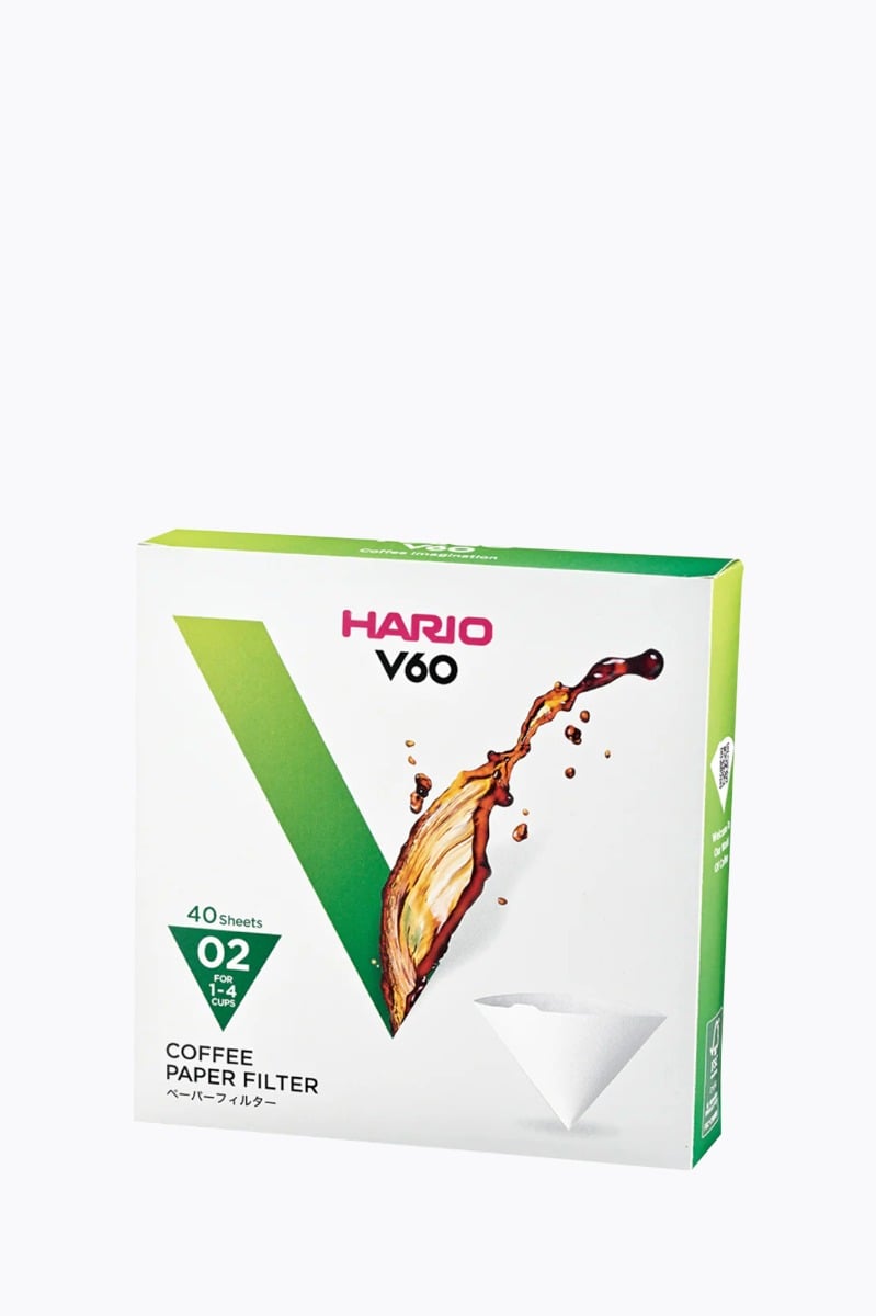 Hario Papierfilter weiß für 02 Dripper (40 Stück)