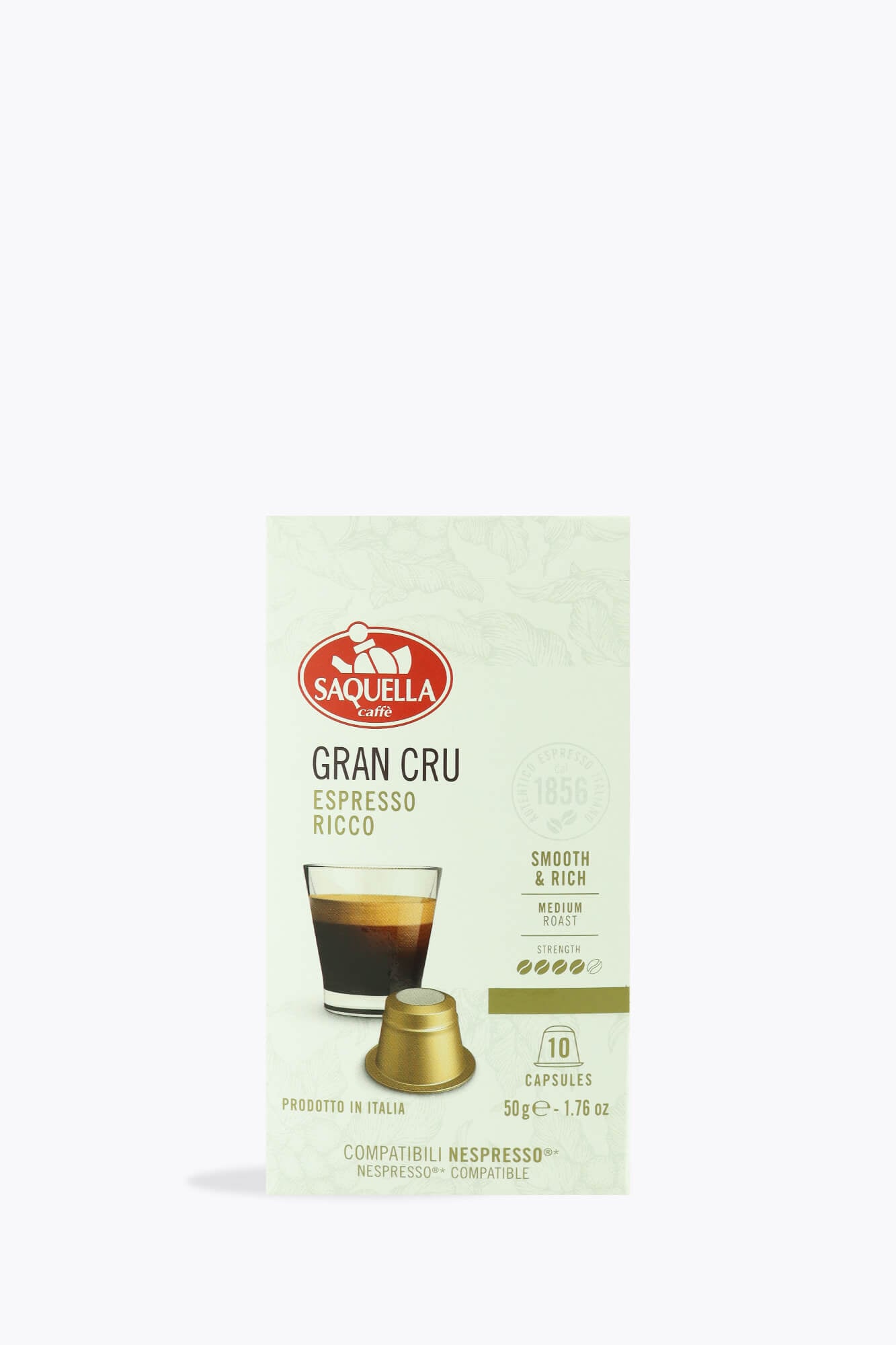 Saquella Bar Italia Gran Cru 100% Arabica 10 capsules Nespresso® compatibel