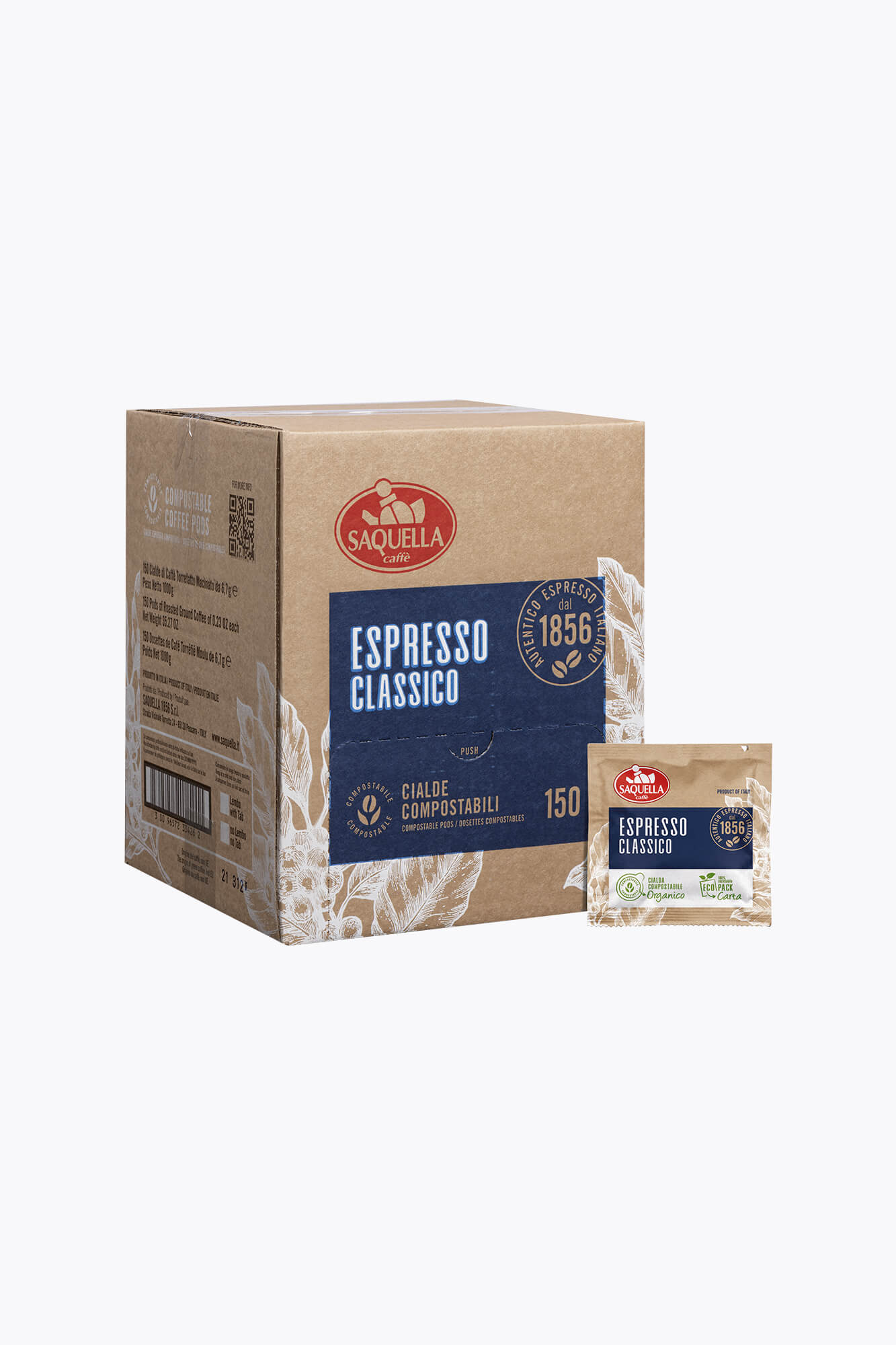 Saquella Cialde Regular 150 E.S.E.-pads